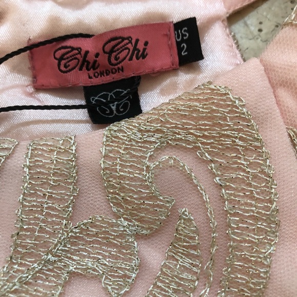 Chi Chi London Women’s Petal Pink Lace Midi Dress - Picture 8 of 14